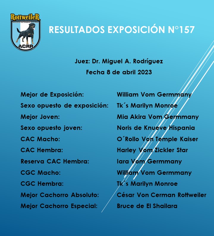 resultados mejores de exposicion 157