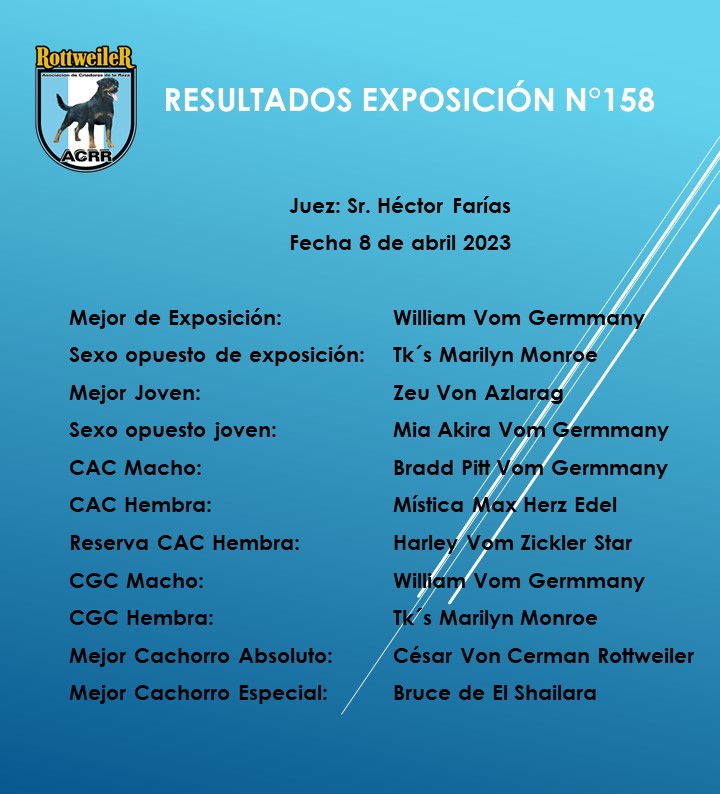 resultados mejores de exposicion 158